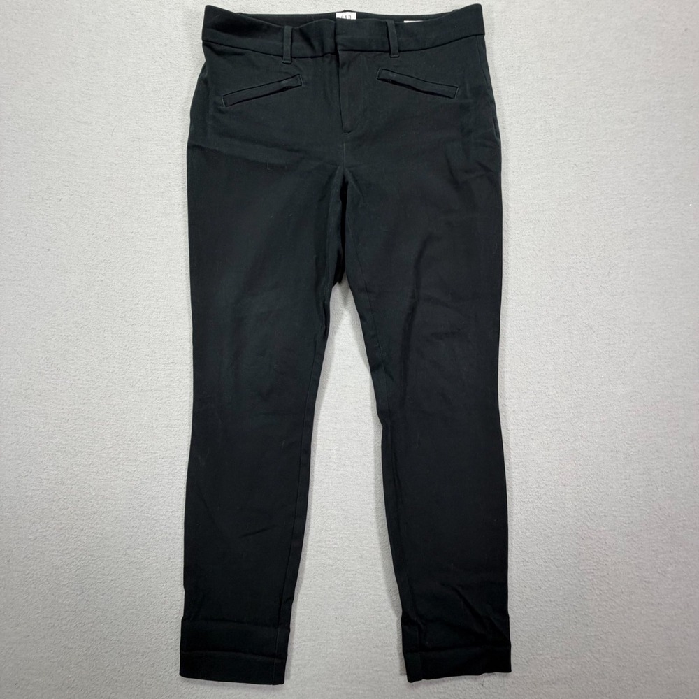 Gap Womens Pants Skinny Black Signature Ankle Stretch Cotton 4 Regular‎